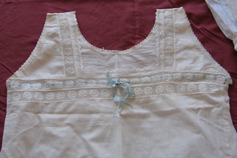 Closeup of childs' petticoat