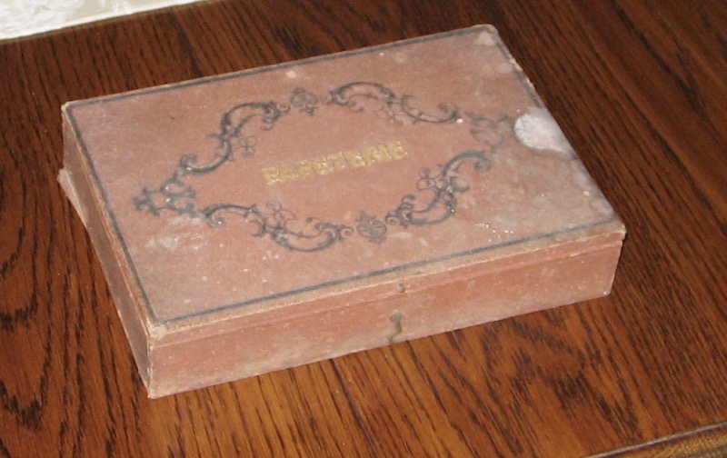 Mary Ann Oliver's box when closed.