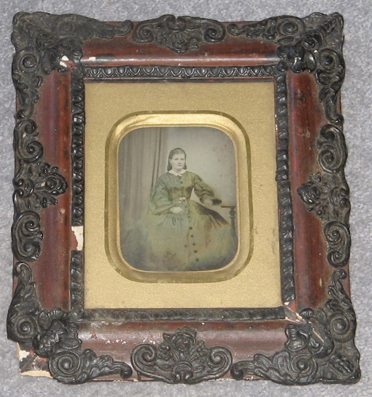 Thought to be Janet (Jessie) Pollock Higgie (1842-1891) in a beautiful frame. Janet was David's maternal great-grandmother. Or, is it Janet's sister Christina Higgie?