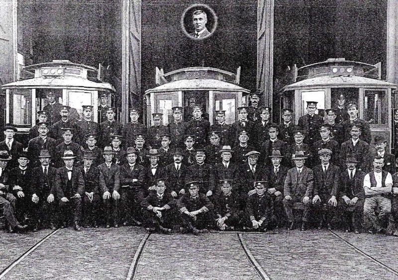 Wanganui Tramways Staff 1919.