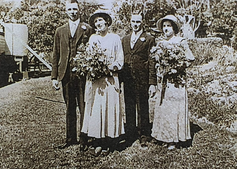 Ivor Oliver, Loma Florance, Cyral, Alma Florance, perhaps at someone else's wedding?