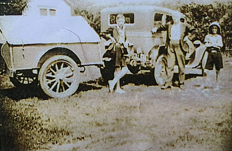 Lyall Florance, Robert H Florance & Hilton Florance off camping