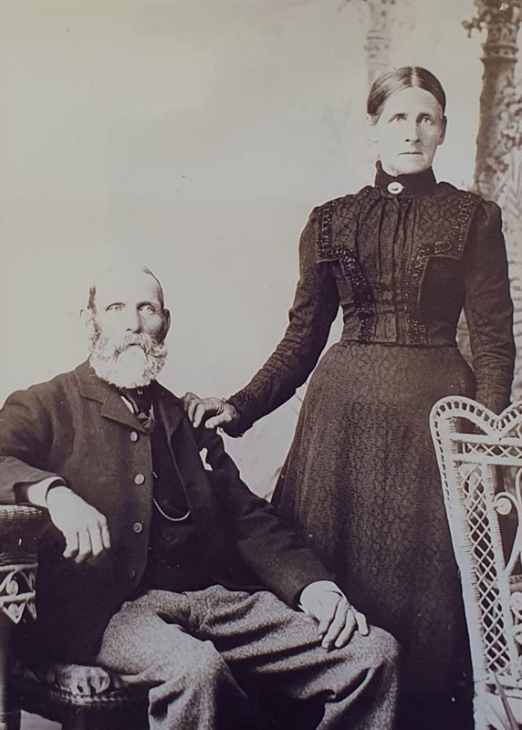 Charles Frederick Mitchell 1841-1930 and Mary Ann Mitchell (nee Elliot) 1846-1923. Parents of Emma Evelyn Florance (nee Mitchell).