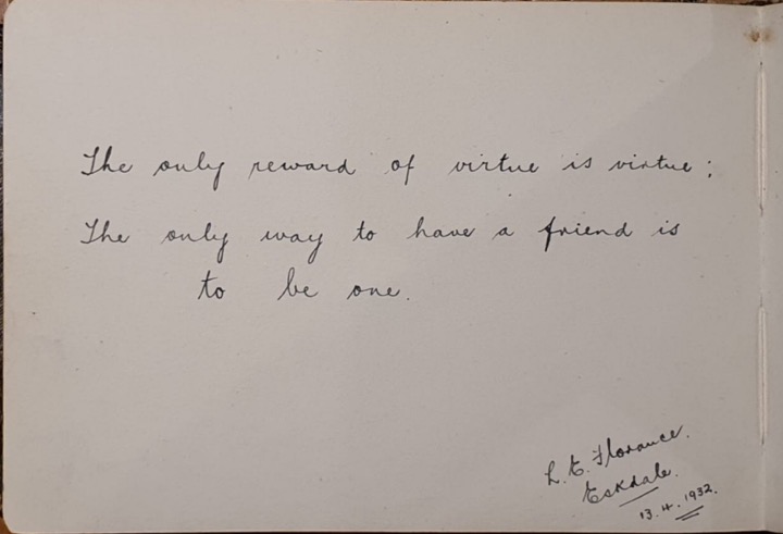 Loma Elizabeth Florance 1910-1980 to whom brother Ivor married 17 months later