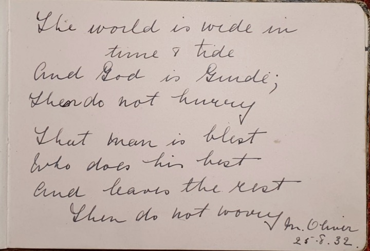 Aunty Maud Oliver (nee Carrel) 1883-1956